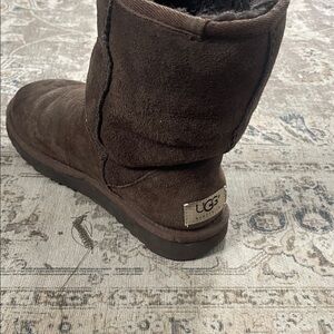 UGG Chocolate Suede Ankle Boots